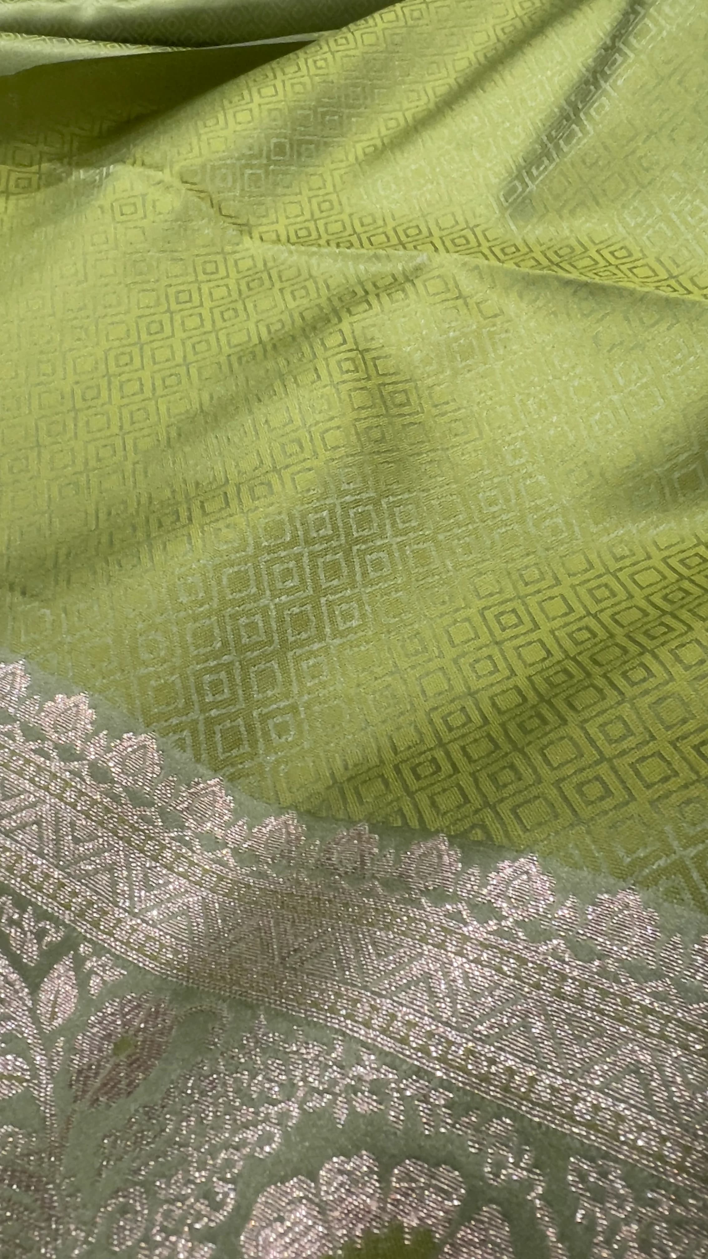 Banarasi Mashru Silk · weave detail