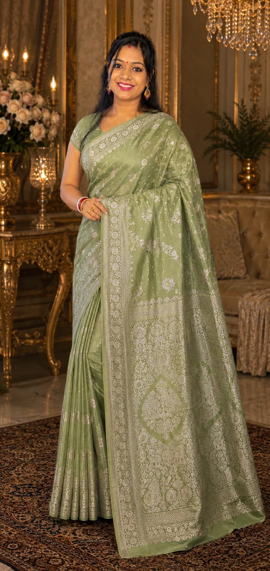 Banarasi Mashru Silk Saree