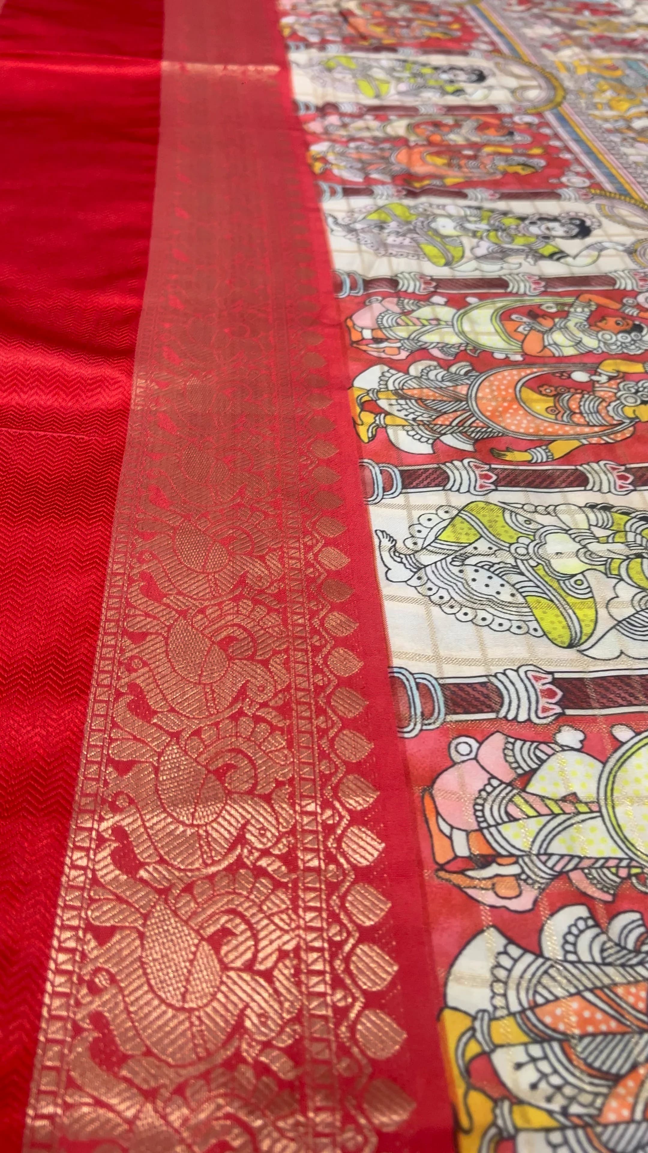 Kalamkari · drape close-up